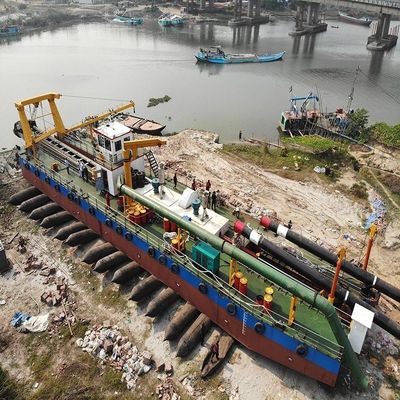 18 m de profondeur de dragage, coupeuse, dragueuse à aspiration pour la construction portuaire et le dragage des réservoirs