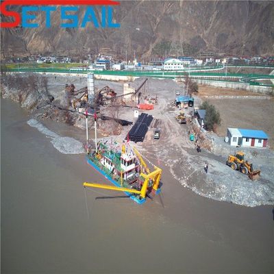 700 m3/h Capacité haute Capacité motrice diesel Dredger à aspiration avec pompe hydraulique