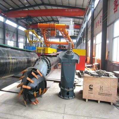 Machinerie pour le dragage du sable à l'aide d'une tige d'ancrage