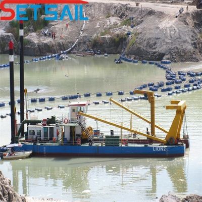 Dredger à haute profondeur de dragage à aspiration avec moteur diesel et construction durable