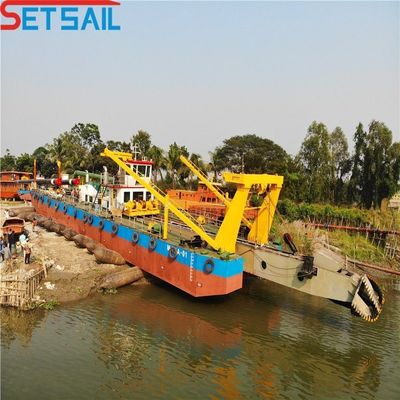 Types de cyclones Flux d'eau d'hydrocyclone 3500m3 Dredger à aspiration à coupe utilisé dans le lac de rivière