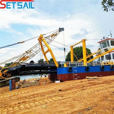 Types de cyclones Flux d'eau d'hydrocyclone 3500m3 Dredger à aspiration à coupe utilisé dans le lac de rivière