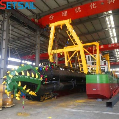 Types de cyclones Flux d'eau d'hydrocyclone 3500m3 Dredger à aspiration à coupe utilisé dans le lac de rivière