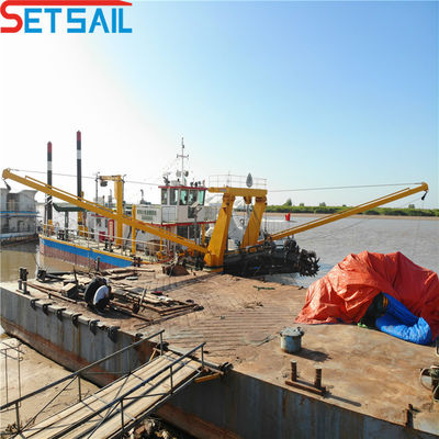 Dredger à aspiration à pompe hydraulique avec moteur Cumins et capacité de 500 mètres cubes