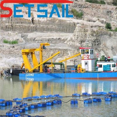 Demande personnalisée dragueuse de sable pour dragueuse de rivière 17m-50m Longueur totale