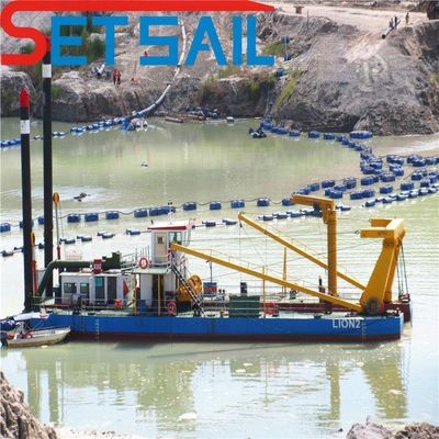 Demande personnalisée dragueuse de sable pour dragueuse de rivière 17m-50m Longueur totale