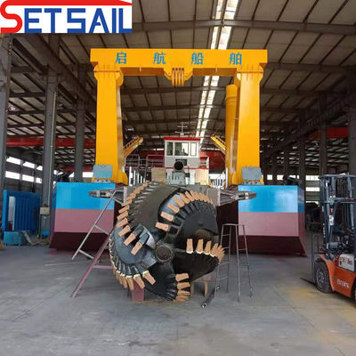 PLC Siemens contrôlé 22 pouces moteur diesel hydraulique coupeur dragueuse à aspiration avec pompe sous-marine