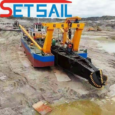 5 à 6 pièces, ensemble de coupeurs à voile, à aspiration, dragueuse hydraulique pour un dragué en douceur et en silence