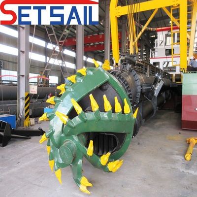 550 pompe à sable Siemens PLC moteur diesel 22 pouces coupeur aspirateur dragueuse pour les projets