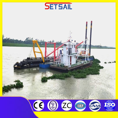 16-65m Set Sail Mute CCS Cutter Auger Suction Dredger hydraulique avec moteur diesel D-1
