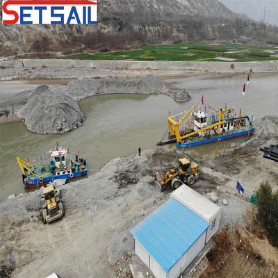 Type de fente CTN personnalisé 22 pouces coupeuse aspiration dragueuse de sable de rivière pour la structure de la boîte de lac