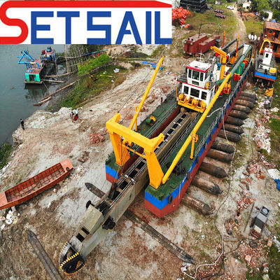 Résistant à la corrosion 22 pouces Dredger à aspiration avec 298 kW de puissance du moteur auxiliaire