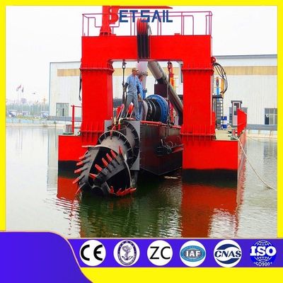 CCS Dredger à barge à aspiration à coupe personnalisée avec 5-6 lames à coupe et une puissance de pompe élevée