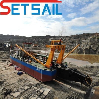 Demande personnalisée moteur diesel puissant 20 pouces dragueuse à sable avec pompe hydraulique