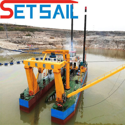 Longueur 16-65m Hydrocyclone Set Sail Dredger muet avec type cyclone et fonctionnement muet
