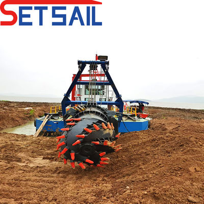 180000.000kg Package Poids brut moteur diesel 18 pouces coupeur dragueuse à aspiration pour le sable