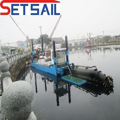 18 pouces Dredger à aspiration pour le dragage Profondeur 2,25 Meter Flux d'eau 3500 mètres cubes