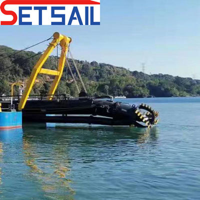 18 pouces Dredger à aspiration pour le dragage Profondeur 2,25 Meter Flux d'eau 3500 mètres cubes
