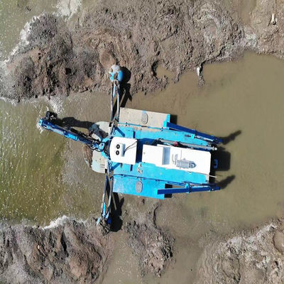 Type de dragueuse à seau amphibie polyvalente à moteur diesel d'une capacité de 120m3 à 700m3/h