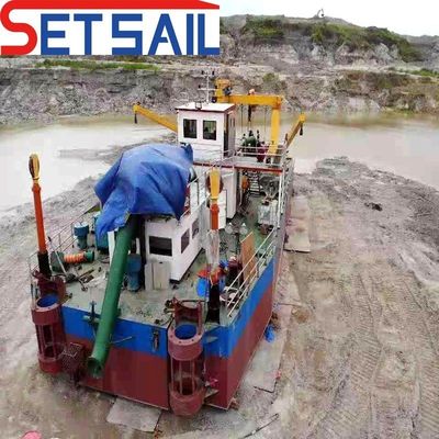 Pompes à sable à double capacité de 700 m3 Dredger à aspiration à coupe de 18 pouces pour l'excavation de lacs