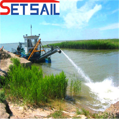 27m-39m longueur totale QHJSD-2 moteur hydraulique diesel aspirateur à réaction dragueuse de sable pour rivière