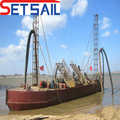 Dredger à aspiration à réaction à moteur diesel Weichai avec type hydrocyclone de Weichai