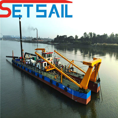7.5m Largeur 298kw Puissance du moteur auxiliaire 18 pouces Dredger à aspiration pour le dragage