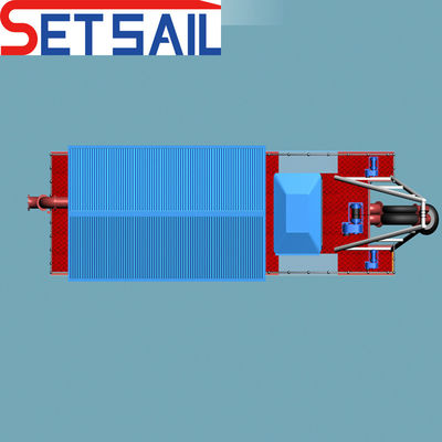 Largeur totale de 3 à 7 m Dredger de sable fluvial à moteur diesel personnalisé avec aspiration à jet