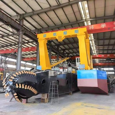 Dredger à aspiration avec une capacité de 1000 m3/h et une profondeur de dragage de 20 m