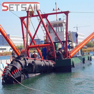 Dragueuse à sable de 20 pouces avec une puissance de tête de coupe de 260 kW et une capacité de 1000 m3/h