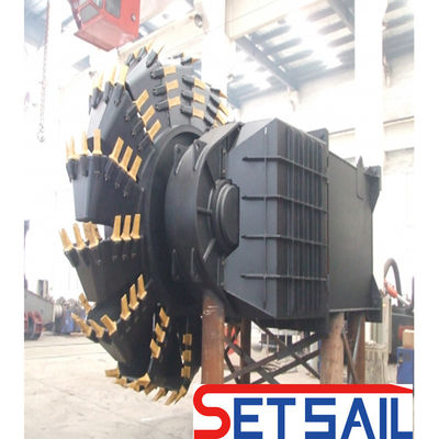 Dragueuse à roue à bouée d'ancre avec moteur diesel Weichai et capacité de 160m3-2000m3