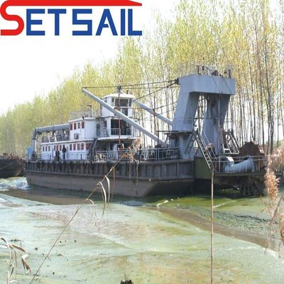 Siemens PLC Flux d'eau 2000m3 dragueuse à roues hydrauliques avec une largeur totale de 5,2 m à 12 m