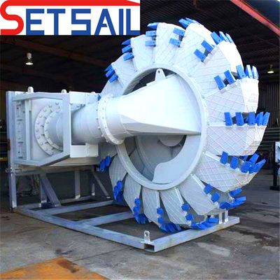 Siemens PLC Flux d'eau 2000m3 dragueuse à roues hydrauliques avec une largeur totale de 5,2 m à 12 m