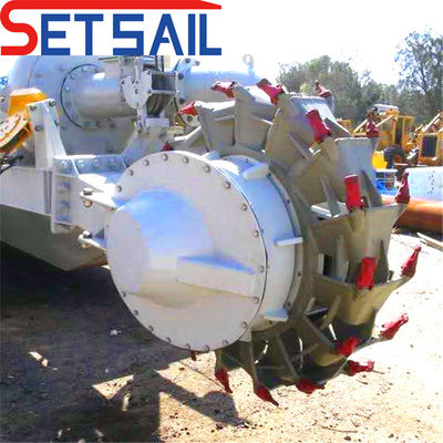 Siemens PLC Flux d'eau 2000m3 dragueuse à roues hydrauliques avec une largeur totale de 5,2 m à 12 m