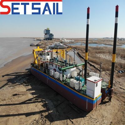 3800.00cm * 750.00cm * 200.00cm Cummins moteur diesel dragueuse à roues à seau pour l'extraction du sable