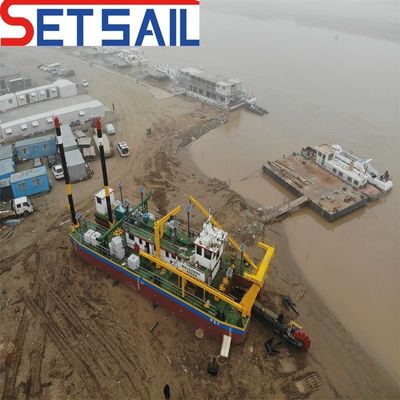 Réservoir personnalisé Demande de drague à roues en acier marine avec treuil hydraulique