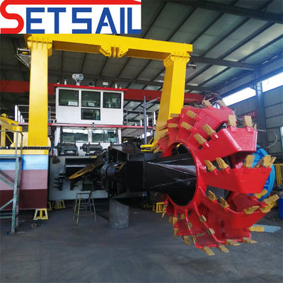 Dredger à aspiration à roue de godet contrôlé par PLC Siemens Dredger à sable avec performance