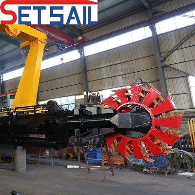 Equipement de dragage intérieur drague à aspiration à roue de seau avec une distance de décharge de 800 m à 5000 m