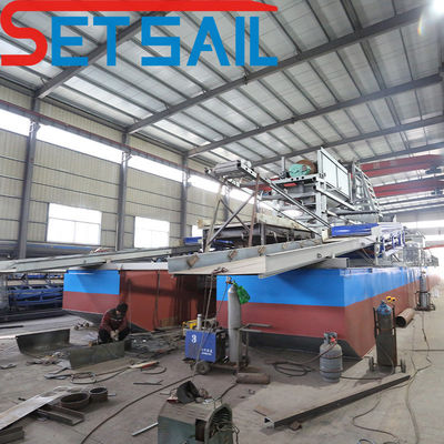 7.5kw-20kw Power Injection Pump Power Chain Bucket Mining Sand Gold Dredger pour le Congo