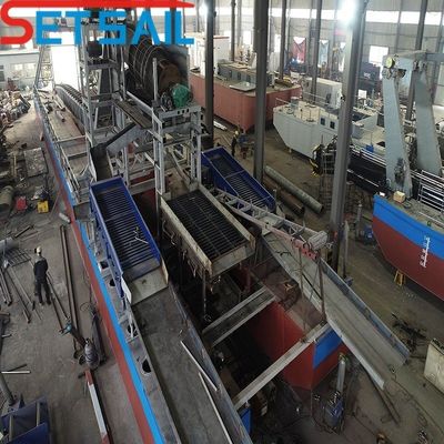 Dredger de diamants pour l'extraction d'or avec une capacité de 60 à 500 mètres cubes