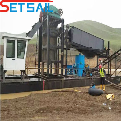 Dredger de diamants pour l'extraction d'or avec une capacité de 60 à 500 mètres cubes