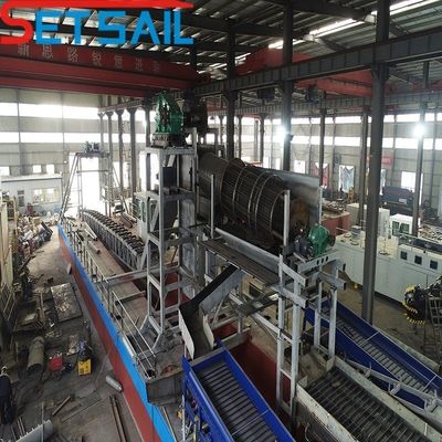 Dredger de diamants pour l'extraction d'or avec une capacité de 60 à 500 mètres cubes