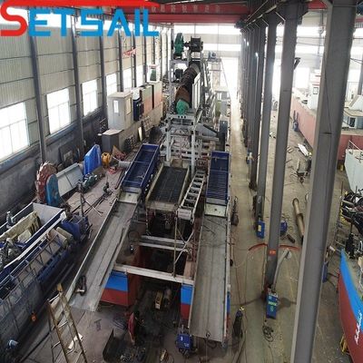 Dredger de diamants pour l'extraction d'or avec une capacité de 60 à 500 mètres cubes