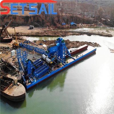 7.5kw-100kw élévateur moteur de la chaîne d'alimentation seau dragueur d'or pour l'exploitation de creusement de rivière