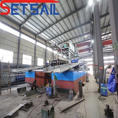 Électricité de type de personnalisation de l' ensemble de voile bouteille Chaîne Diamond Gold Mining Dredger