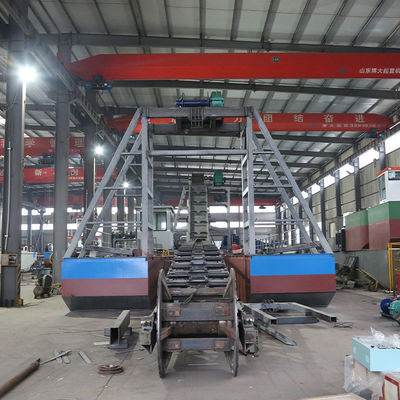 4kw X 3-10kw X3 dispositif de migration à grande capacité Dredger à chaîne avec seau de sable et d'or