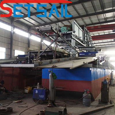 37kw-200kw Excavation de la puissance du moteur principal Dredger diamant avec équipement de processus d'extraction d'or