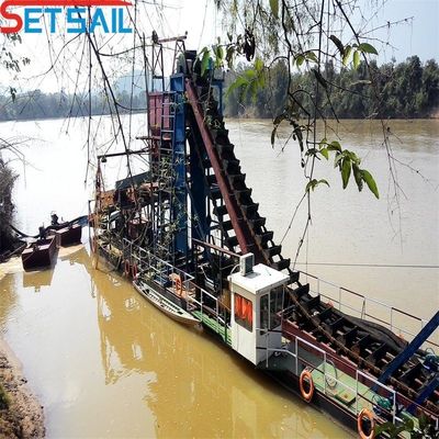 Exploitation minière dragueur de l'or Navire pour la rivière Service après-vente à vie Déragueur de la profondeur 7m-20m