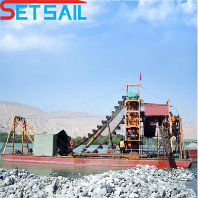 Dredger pour l'exploitation minière de l'or et des diamants avec une capacité de 0,035 m3-1,2 m3