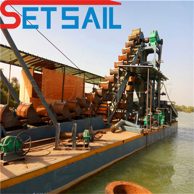 4kw X 3-10kw X3 Dredger minier à bouteille en chaîne multifonctionnel pour le sable et l'or des rivières
